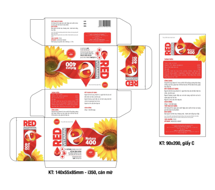 Bố cục của hộp giấy thực phẩm chức năng